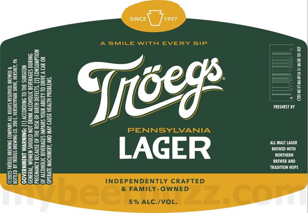 2025 Troegs Pennsylvania Lager 12oz Bottles