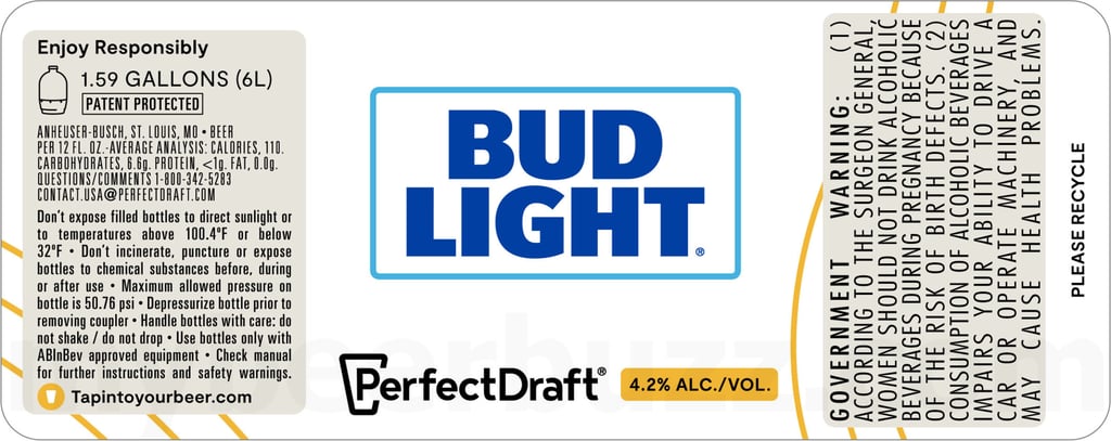 2026 Bud Light PerfectDraft 1.59-Gallon