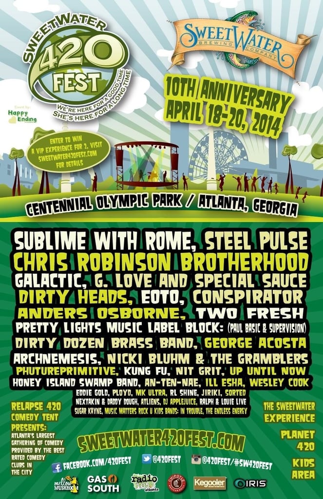 SweetWater Announces 420 Fest Lineup Headlined By Sublime