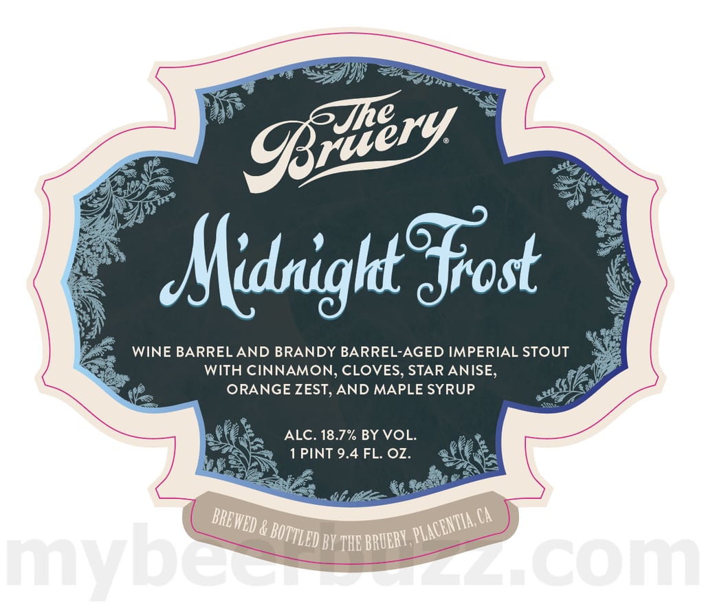 The Bruery Adding Midnight Frost, Luminos, Good Company, Spicy Island, Tart Of Darkness Black Wave, Acer Quercus & Cluster Luck
