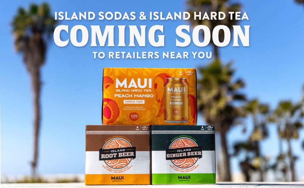 Maui Brewing Releasing New Island Soda, Island Spirits & Hard Tea