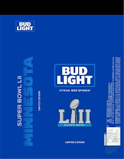 Bud Light – Super Bowl LII Minnesota Cans