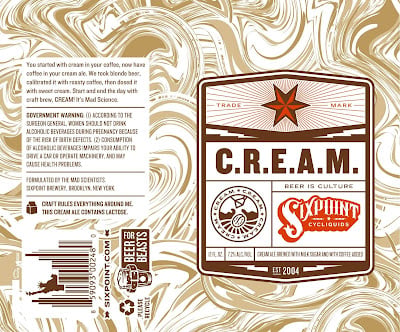 Sixpoint – C.R.E.A.M Coffee Blonde Ale Hitting Cans