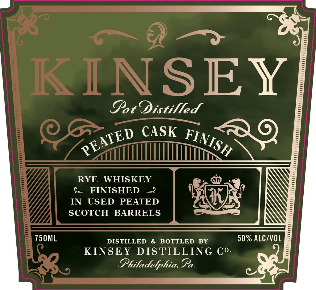 Kinsey Distilling Pot Distilled Peat Finished Rye Whiskey Finished In Used Peated Scotch Barrels