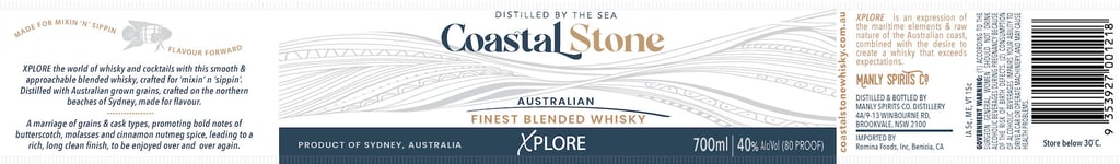 Coastal Stone Xplore Australian Blended Whiskey