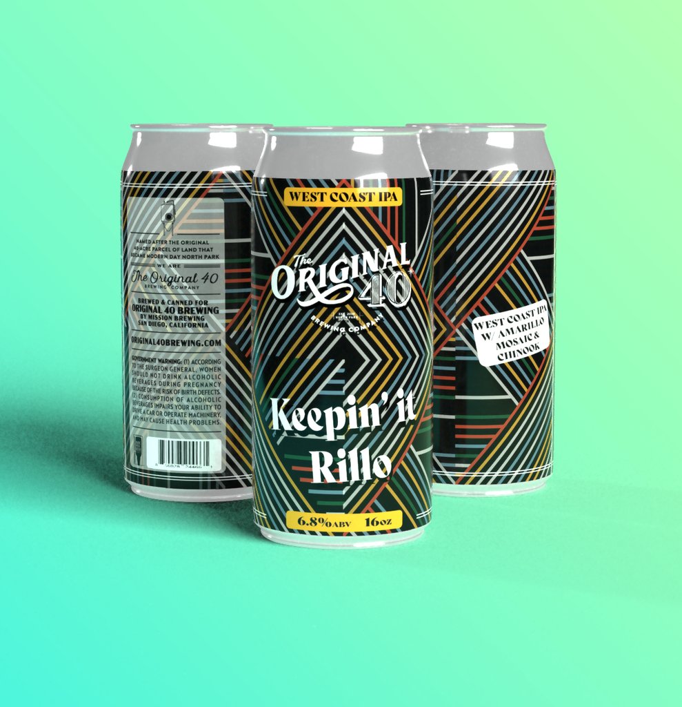 The Original 40 Brewing Company releases Keepin’ It Rillo West Coast IPA
