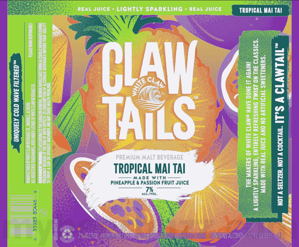 White Claw Adding Claw Tails Canned Cocktails: Tropical Mai Tai, Blackberry Mojito, Mango Margarita & Strawberry Cosmo