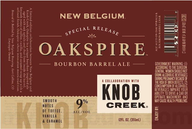 New Belgium / Knob Creek Oakspire Collaboration Returning In New Packaging