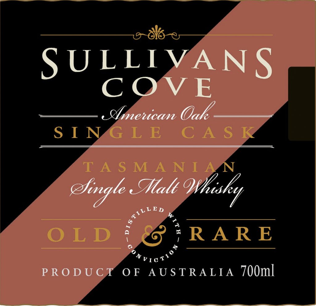 Sullivans Cove American Oak Single Cask Old & Rare Tasmanian Single Malt Whiskey