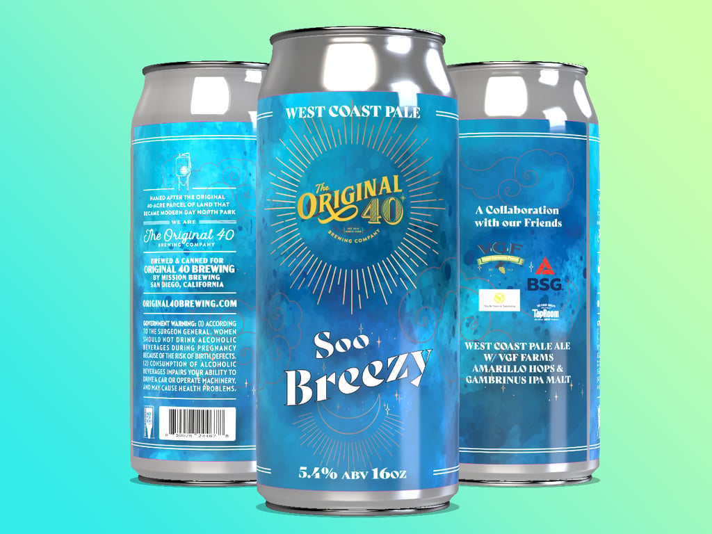 The Original 40 Brewing Company and TapRoom Beer Company collaborate on side-by-side trial beer Soo Breezy