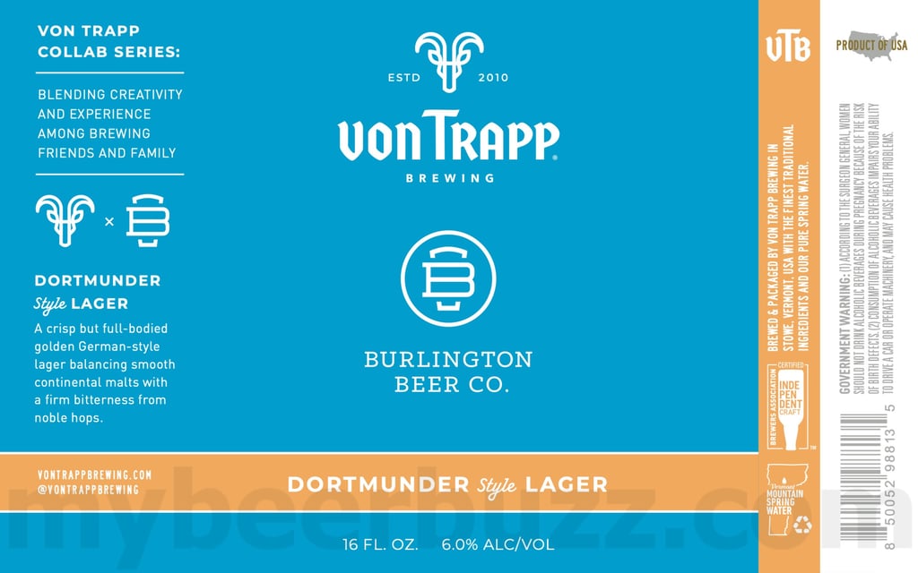 Von Trapp Brewing Adding Dortmunder Style Collaboration & West Coast Style