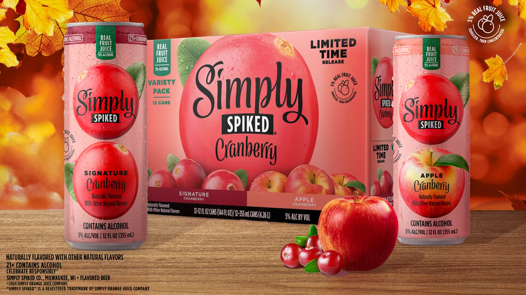 Simply Spiked NEW Limited Edition Signature Cranberry & Apple Cranberry