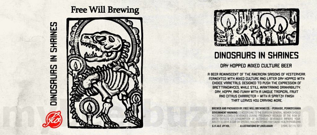 Free Will Adding Dinosaurs In Shrines, Morning Dew IPA, Cloud Farm & Love Letters From The 90’s