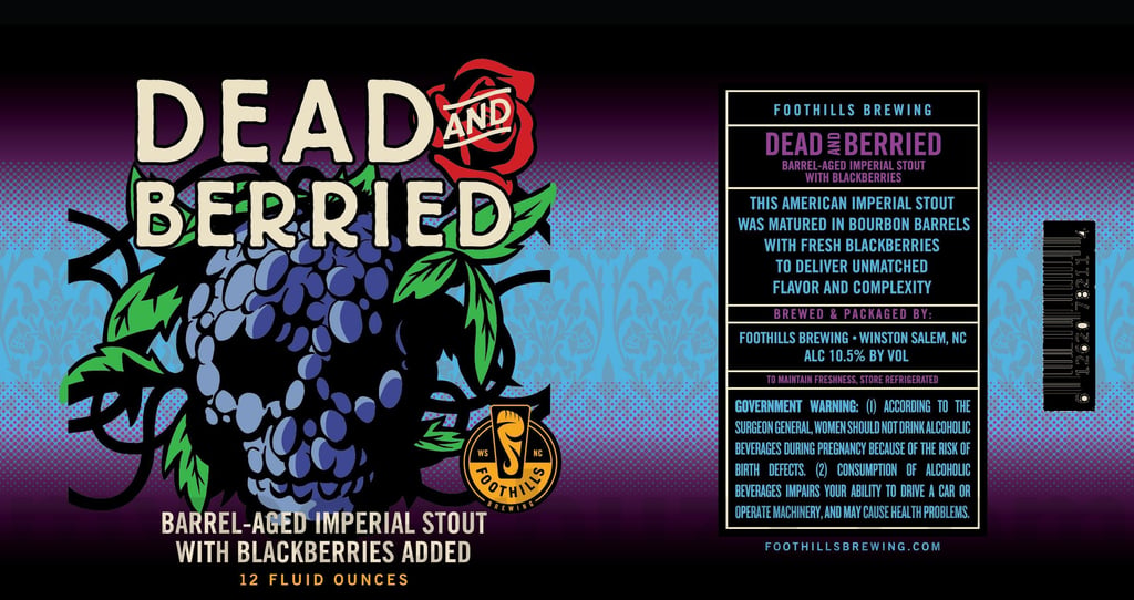 Foothills Adding Dead And Berried, Chef KevD Chefweizen & Twenty Years