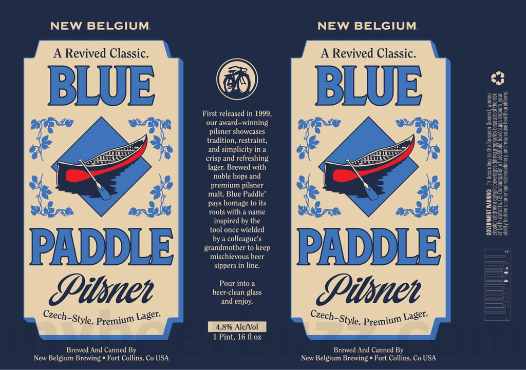 New Belgium Blue Paddle Returning In 16oz Cans