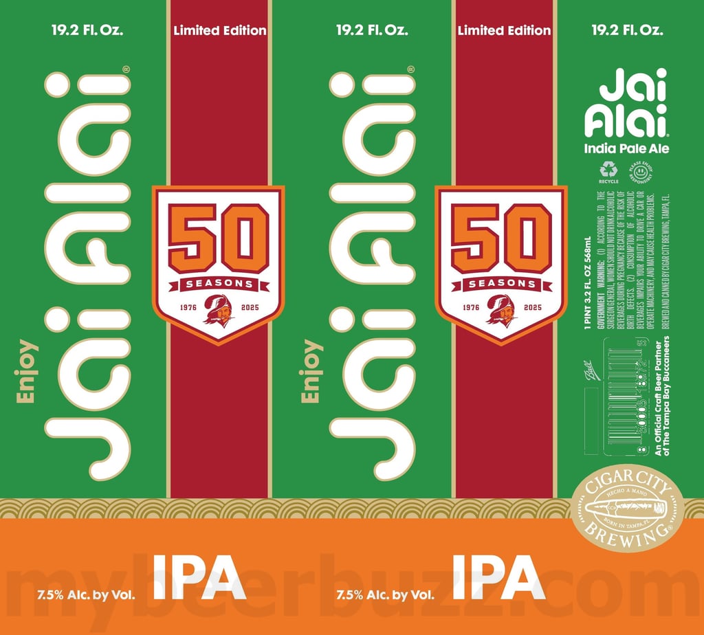 Cigar City & The Tampa Bay Buccaneers Team Up For Jai Alai 50 Seasons