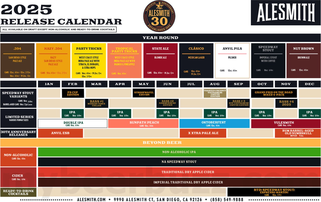 AleSmith Announces 2025 Release Calendar