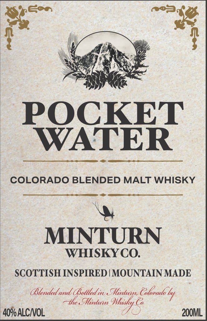 Minturn Whisky Co Pocket Water Colorado Blended Malt Whisky