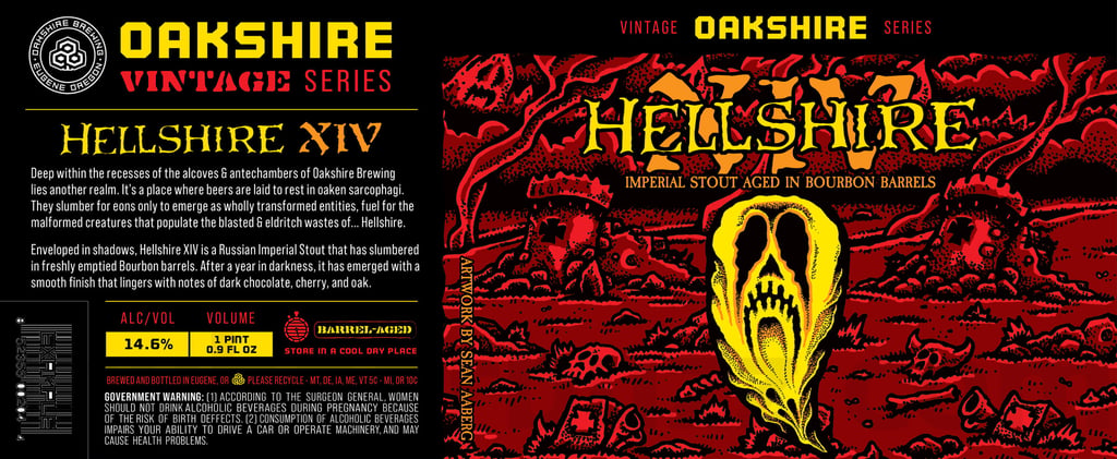 Oakshire Hellshire XIV Coming To Vintage Series / Hey Hop Hey / Coastal Tides / Trainsong Saison / Zeme Pils
