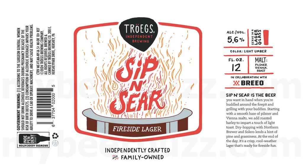 Tröegs Adding Sip N’ Sear Fireside Lager Collaboration