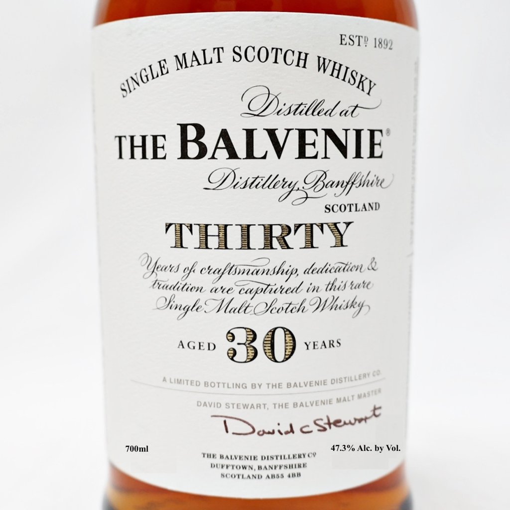 The Balvenie 30-Year Single Malt Scotch Whisky