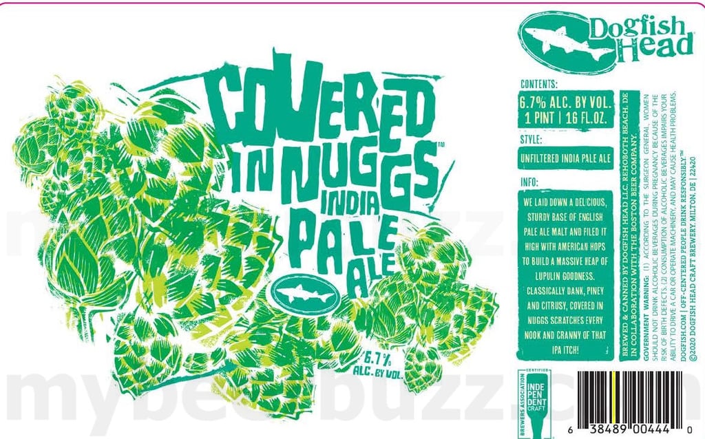 Dogfish Head Updating Covered In Nuggs IPA