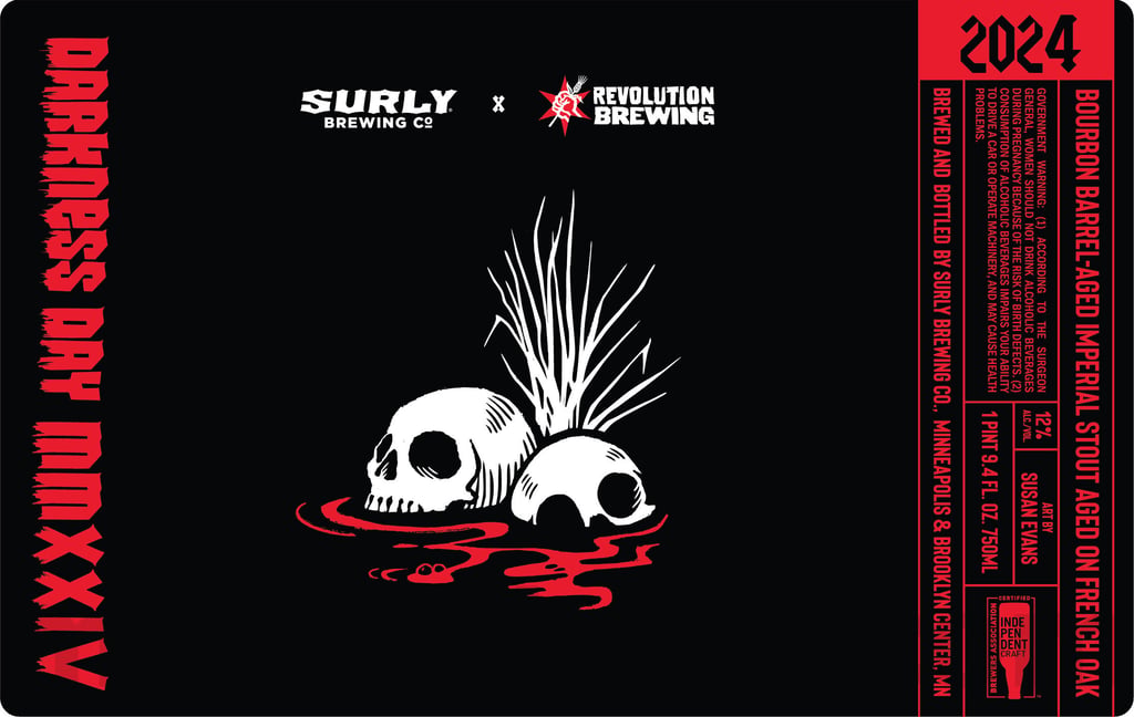 Surly & Revolution Brewing Collaborate On Darkness Day MMXXIV / TRVE Collaboration