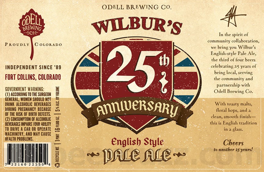 2025 WIlbur's 25th Anniversary English Style Pale Ale 16oz Cans