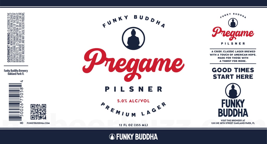 2026 Funky Buddha Pregame Pilsner 12-oz Cans