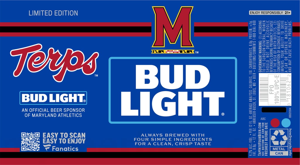 2026 Bud Light Terps 12-oz Cans