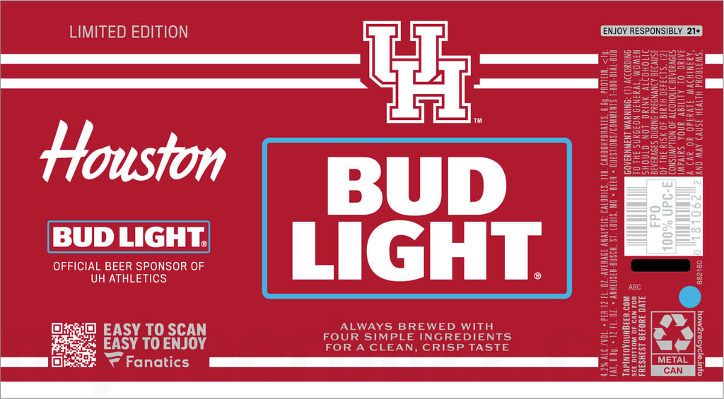 2026 Bud Light Houston 12-oz Cans