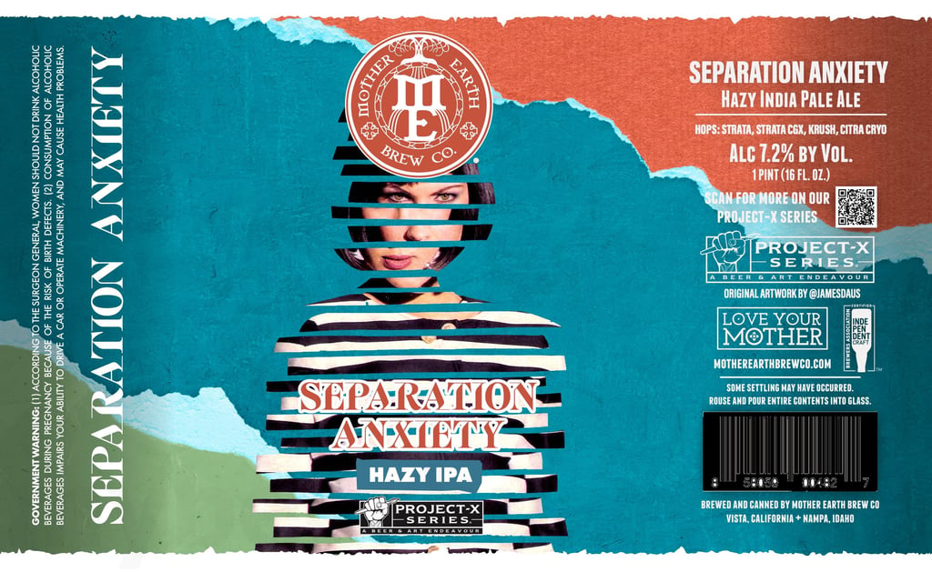 2026 Mother Earth brew Co Separation Anxiety 16-oz Cans