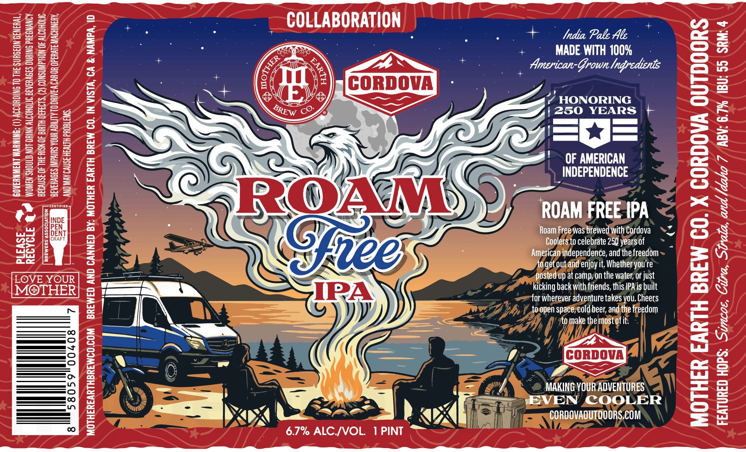 2026 Mother Earth Brew Co Roam Free IPA 16-oz Cans