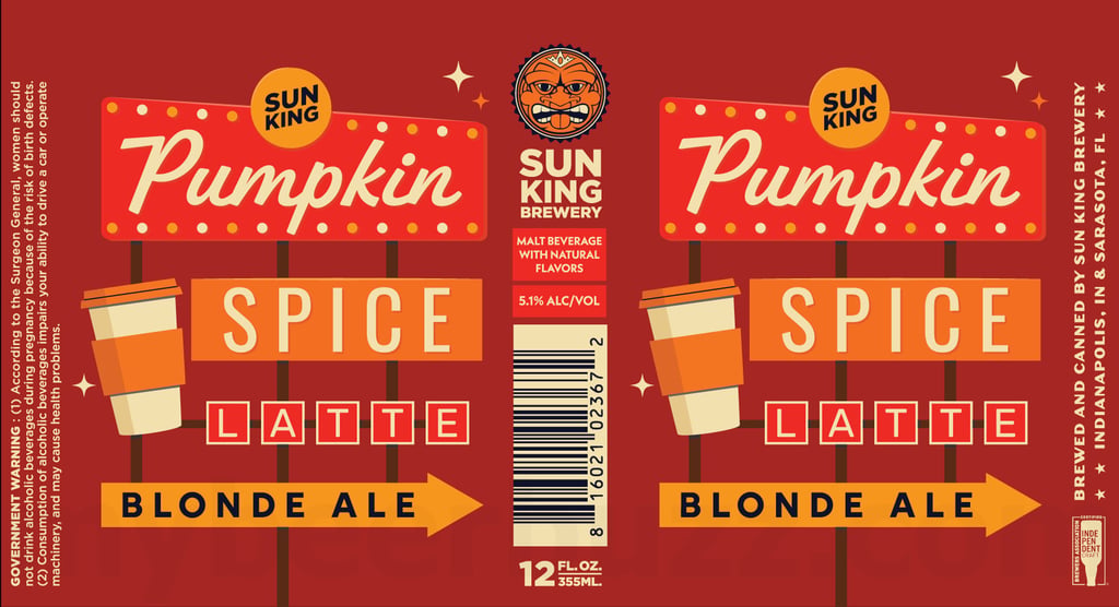 2026 Sun King Pumpkin SPice Lattee 12-oz Cans