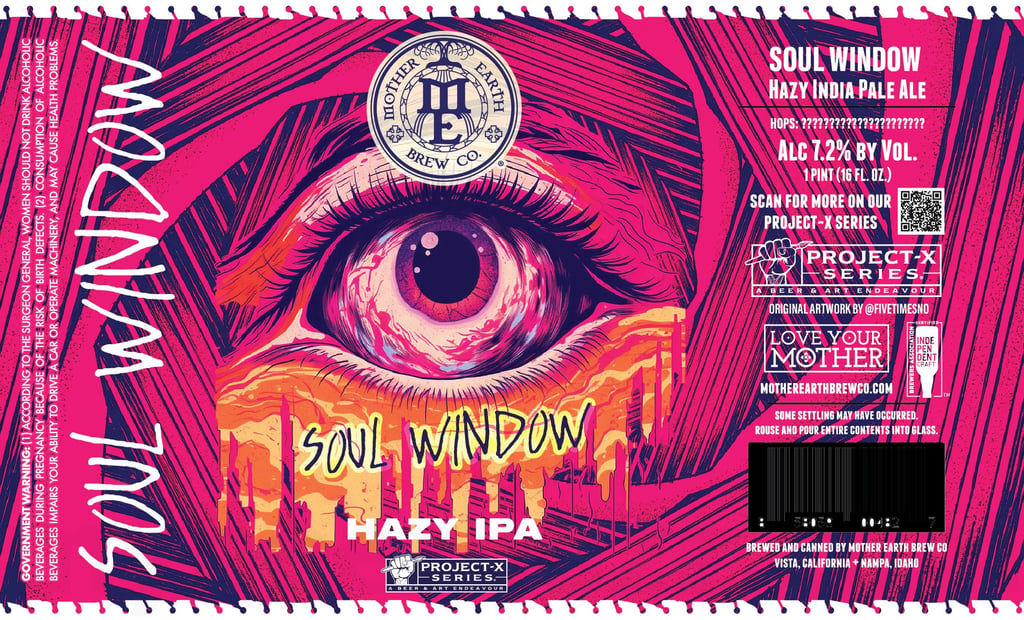 Mother Earth Brew Co & Breakside Brewery Working On Collaboration IPA / Separation Anxiety / Roam Free IPA / Odins Ally / Soul Window 8 2026 Mother Earth Brew Co Soul Window 16-oz Cans