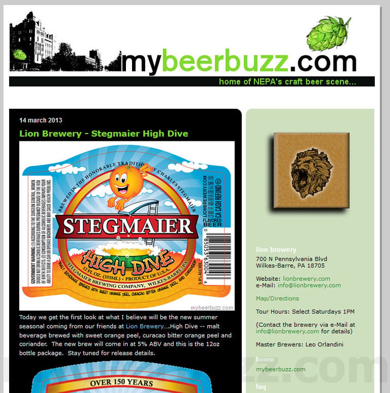 mybeerbuzz.com logo 2008 mybeerbuzz.com page