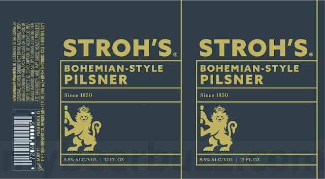 Stroh’s Bohemian-Style Pilsner, Classic, Light & Detroit Lager 12oz Cans