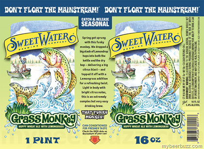NEW SweetWater Grass Monkey Hoppy Wheat Coming To Cans