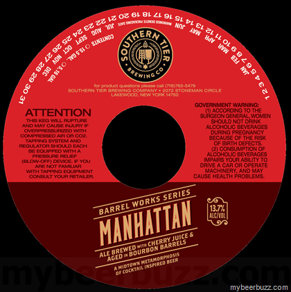 Southern Tier Barrel Works Series – Manhattan (13.7%-AbV)