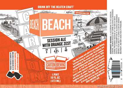 Carton Brewing – Beach Session Ale w/Orange Zest Cans