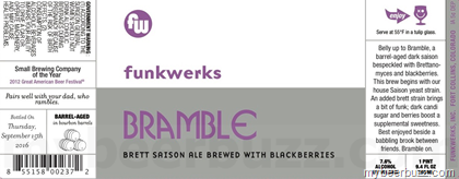 Funkwerks – Bramble Brett Saison With Blackberries