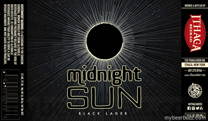 Ithaca Beer – Midnight Sun Black Lager Bottles