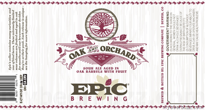 Epic Brewing – Oak And Orchard Sour Ale