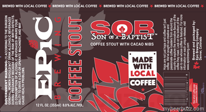 Epic Brewing – Son Of a Baptist Coffee Stout Coming To Cans