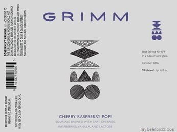 Grimm Artisan Ales – Cherry Raspberry Pop!