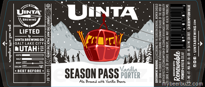 Uinta Adding Season Pass Vanilla Porter Bottles