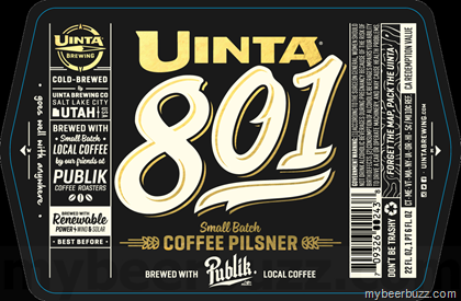 Uinta – 801 Small Batch Coffee Pilsner