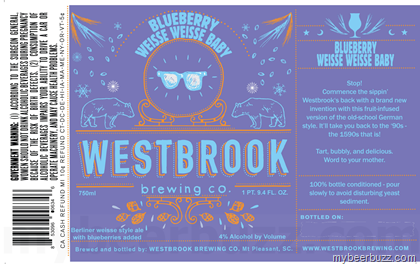 Westbrook Brewing – Blueberry Weisse Weisse Baby