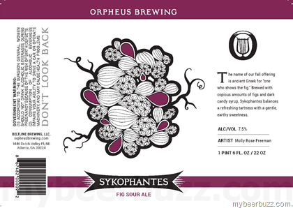 Orpheus Brewing – Sykophantes Fig Sour Ale