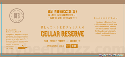 Blackberry Farm Cellar Reserve – Brettanomyces, Hibiscus, Apricot and Plum & Basil